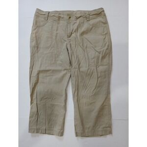 Columbia Saturday Trail Pants Womens Sz 10 Khaki  Capri Hiking Outdoor